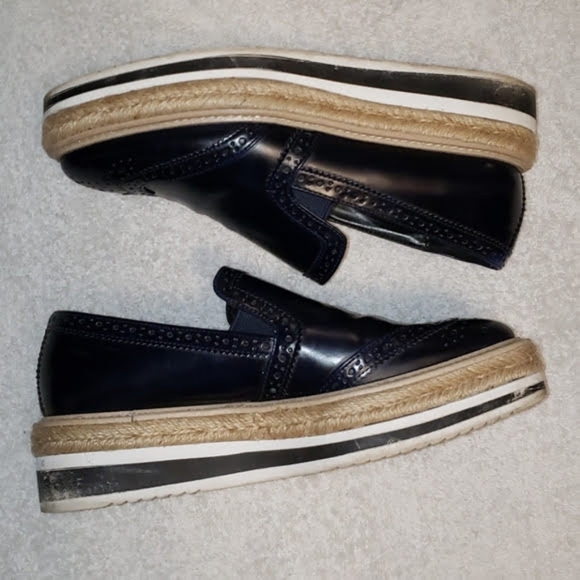 Zara Trafaluc Platform Espadrilles, dark blue, 7 or 7.5 - Picture 4 of 16